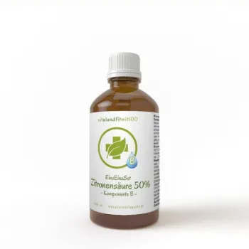 Zitronensäure - Lösung 50%, 100ml in Braunglasflasche