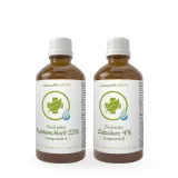 in pharmazeutischer Braunglasfla...